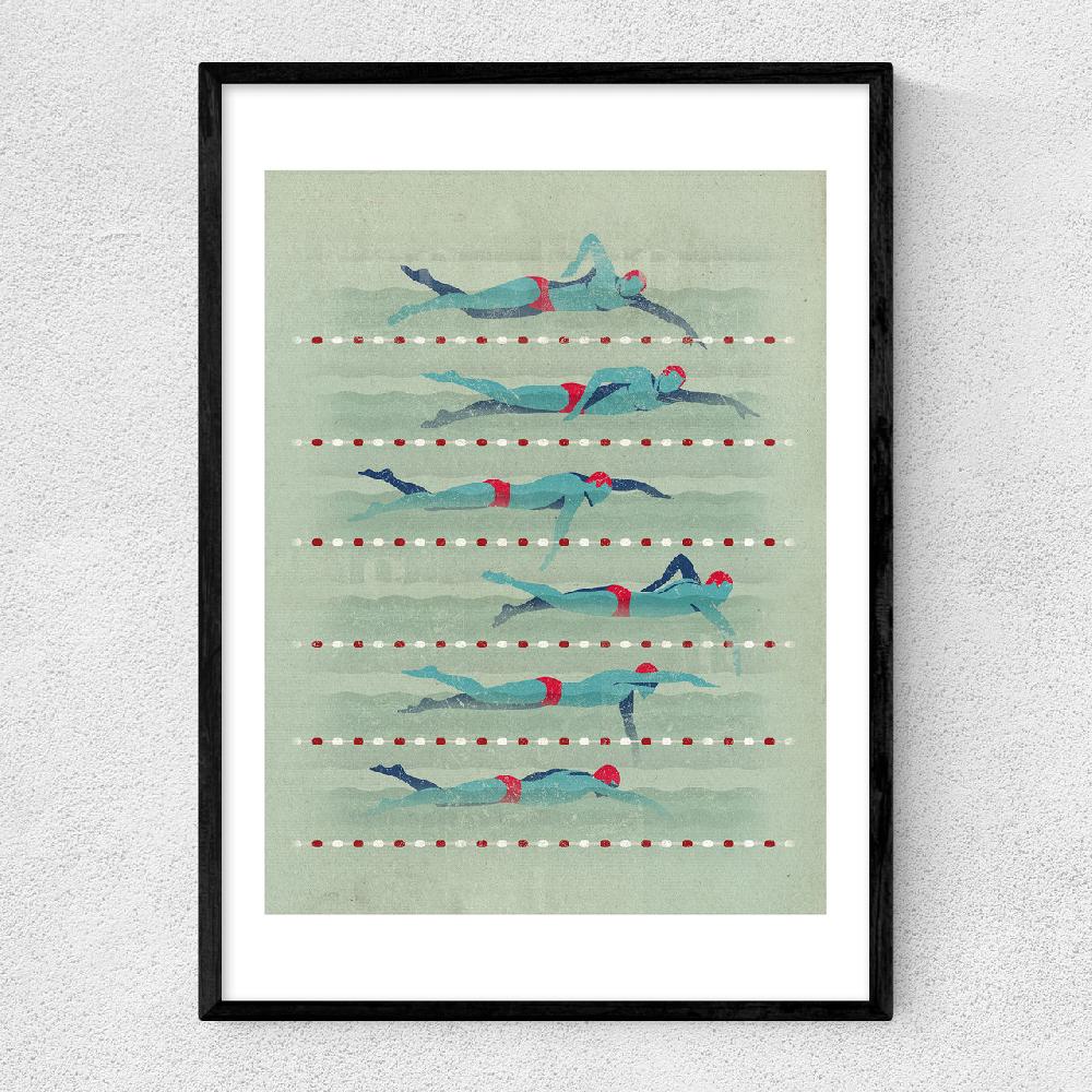 east end prints Swimmer 1