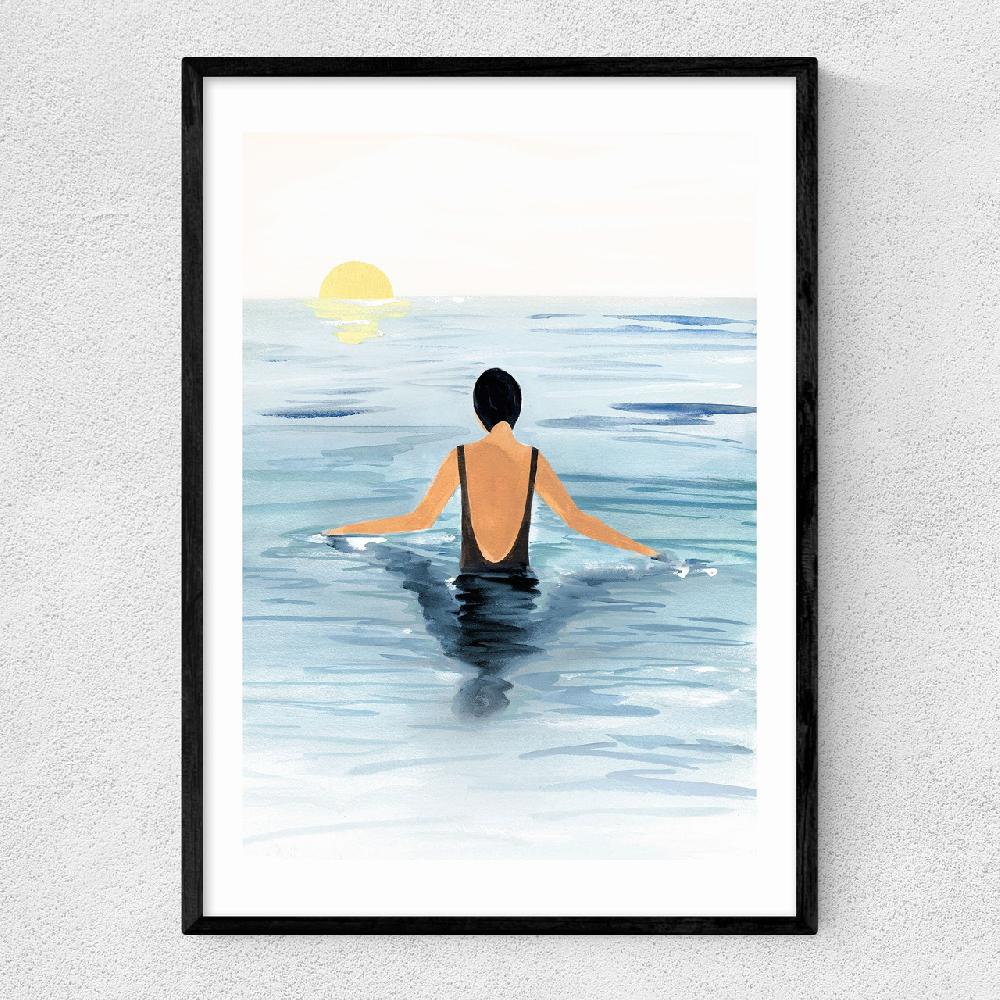 east end prints Swimmer