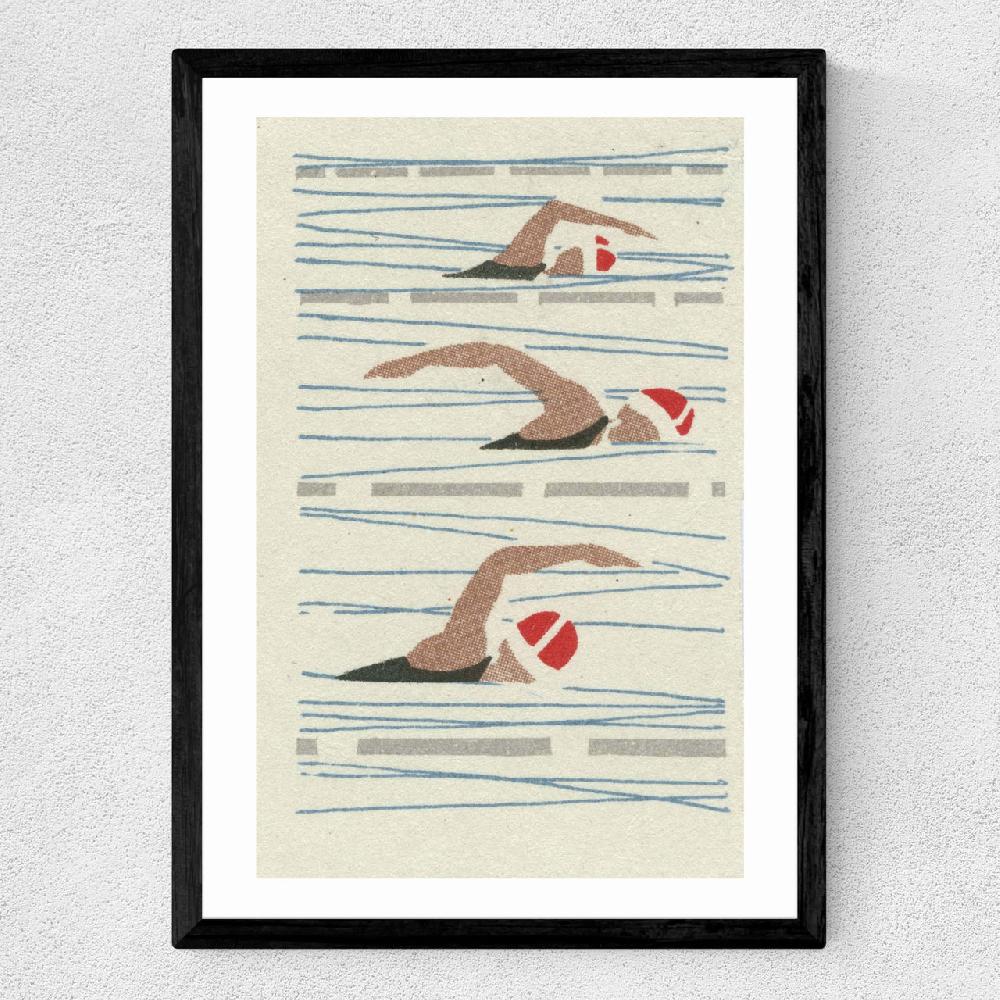 East End Prints Swimmers Matchbox