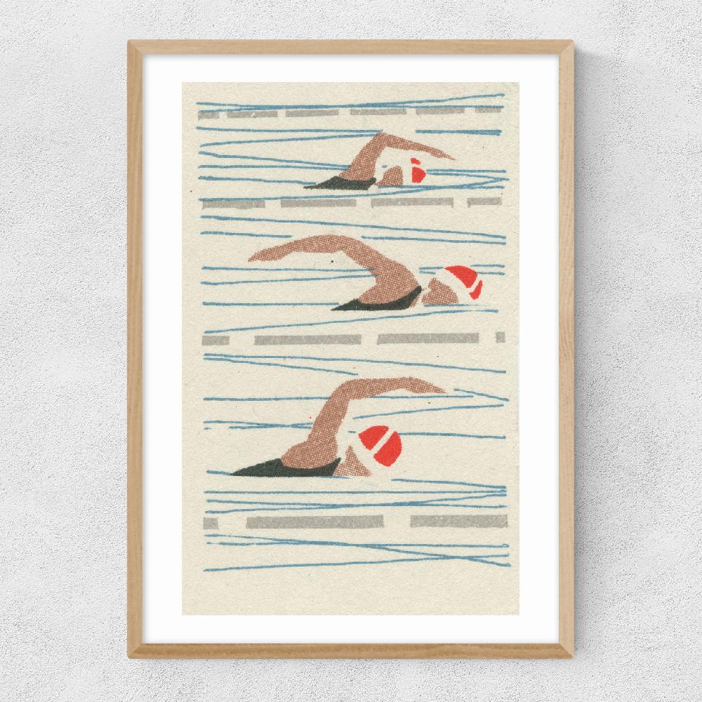 East End Prints Swimmers Matchbox