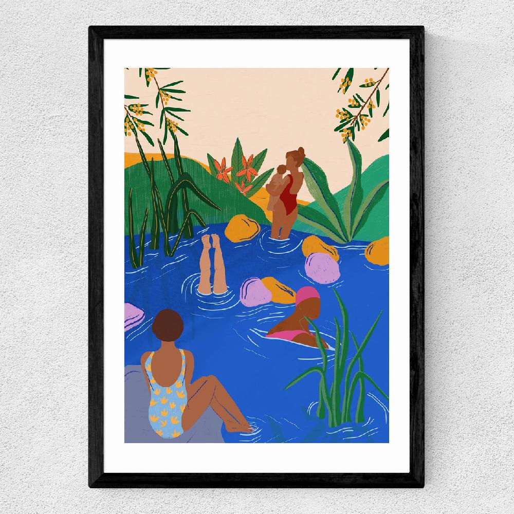 East End Prints Swimming Wild