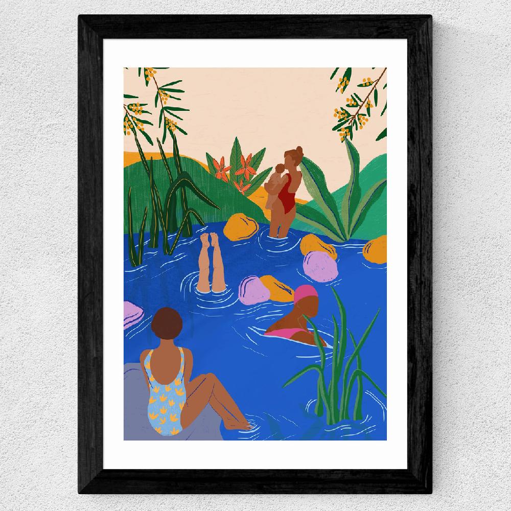 East End Prints Swimming Wild