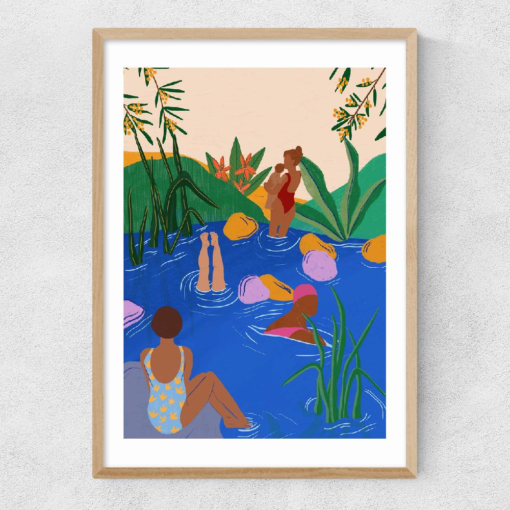 East End Prints Swimming Wild