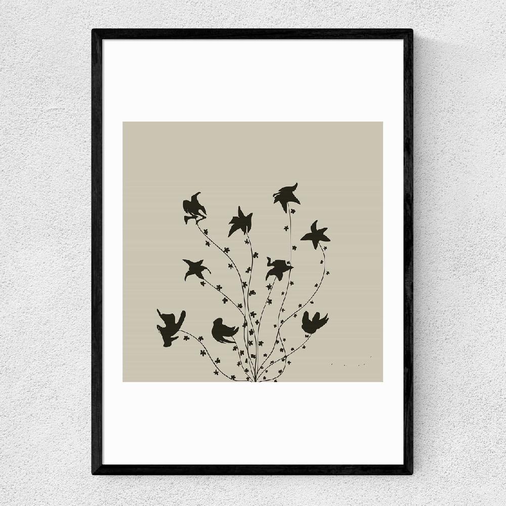 east end prints Swirly flowers
