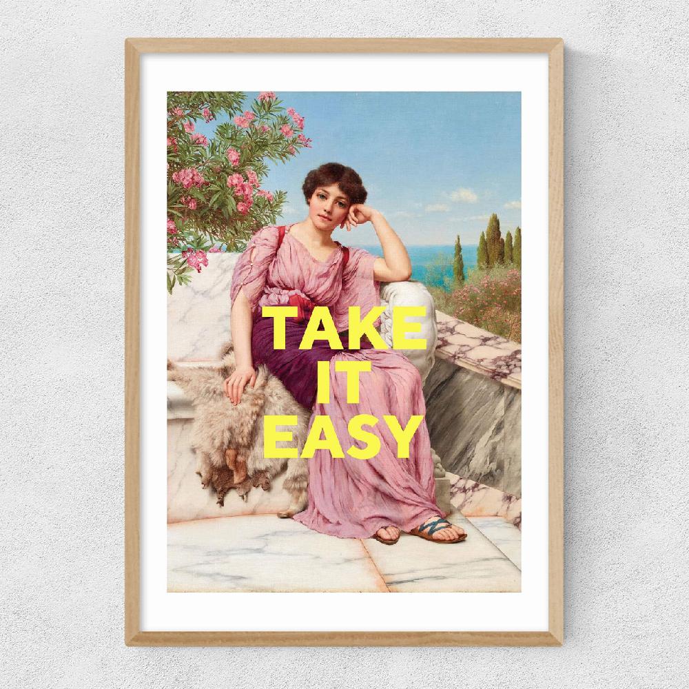 East End Prints Take It Easy By Oh Fine Art