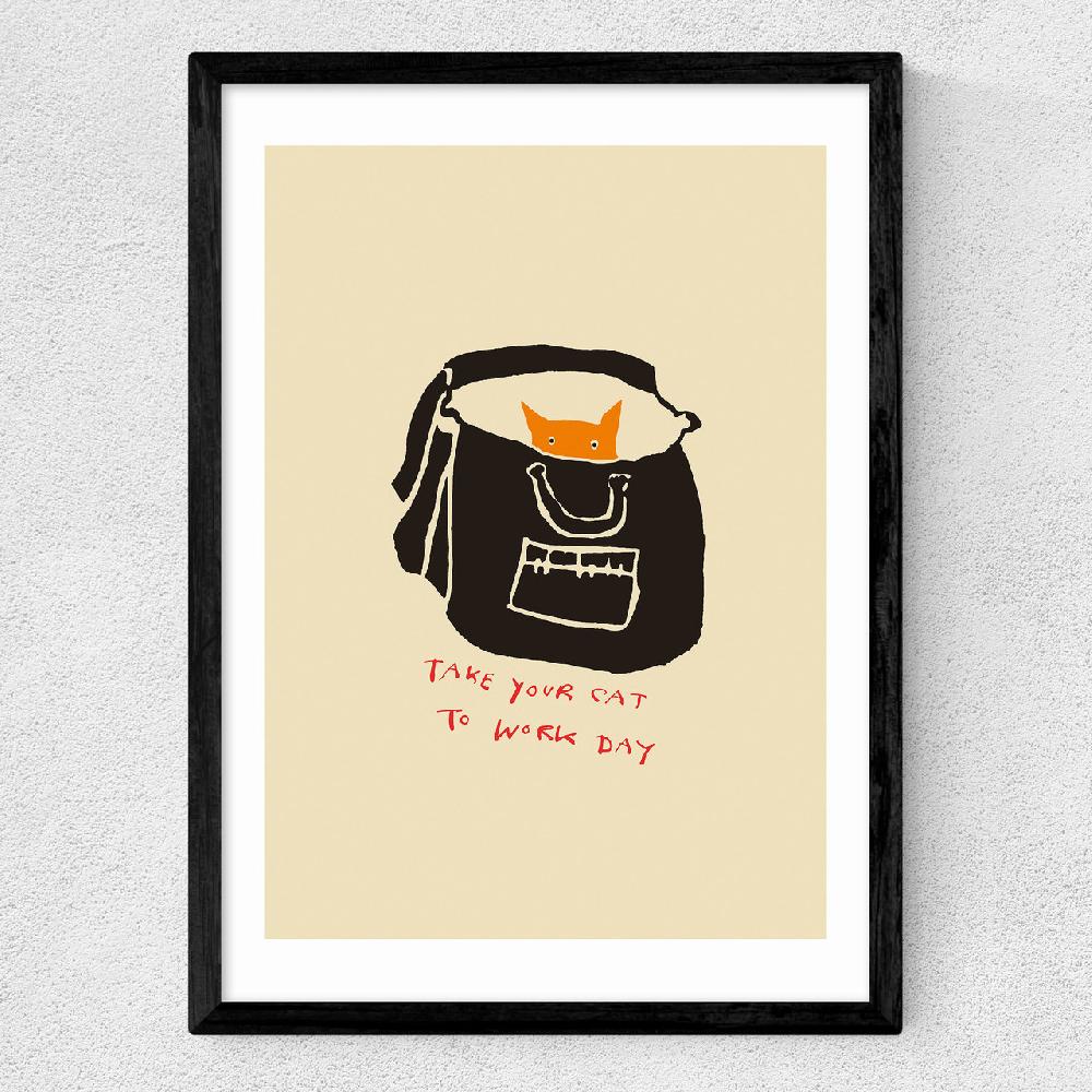 East End Prints Take Your Cat To Work Day