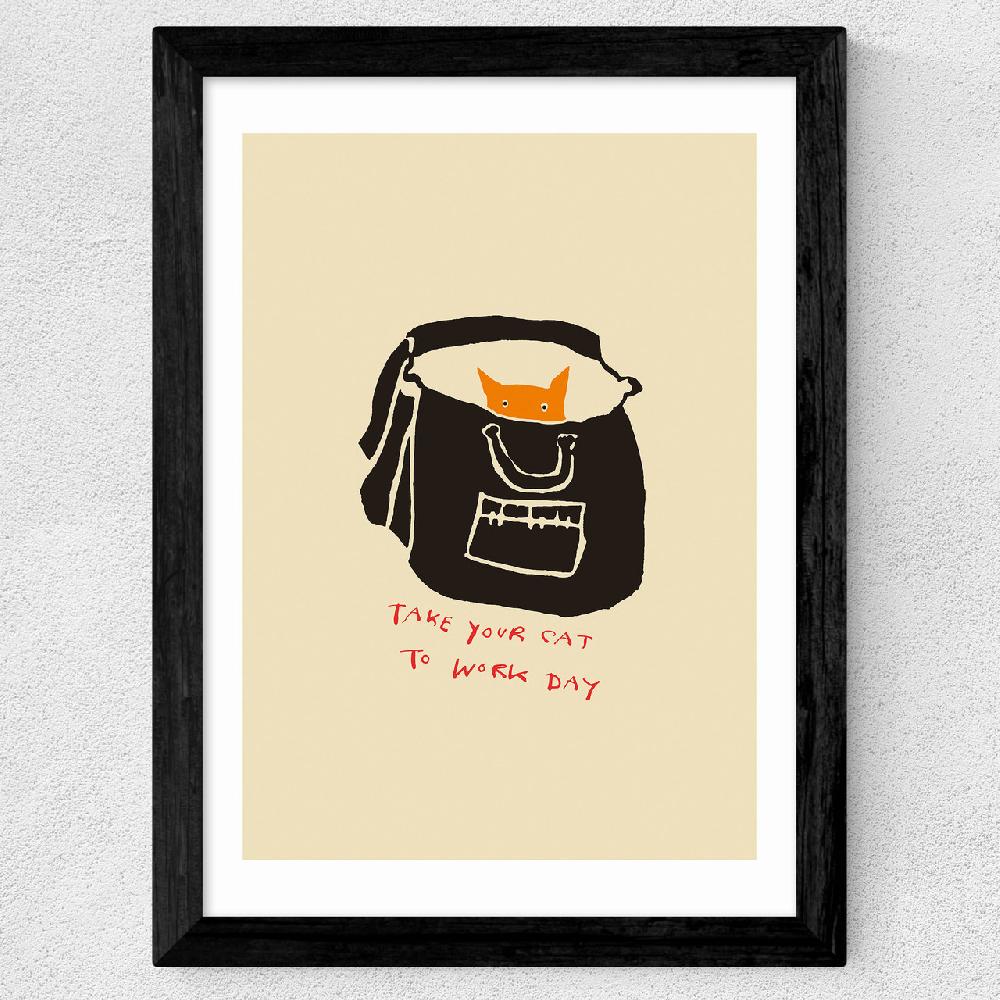 East End Prints Take Your Cat To Work Day