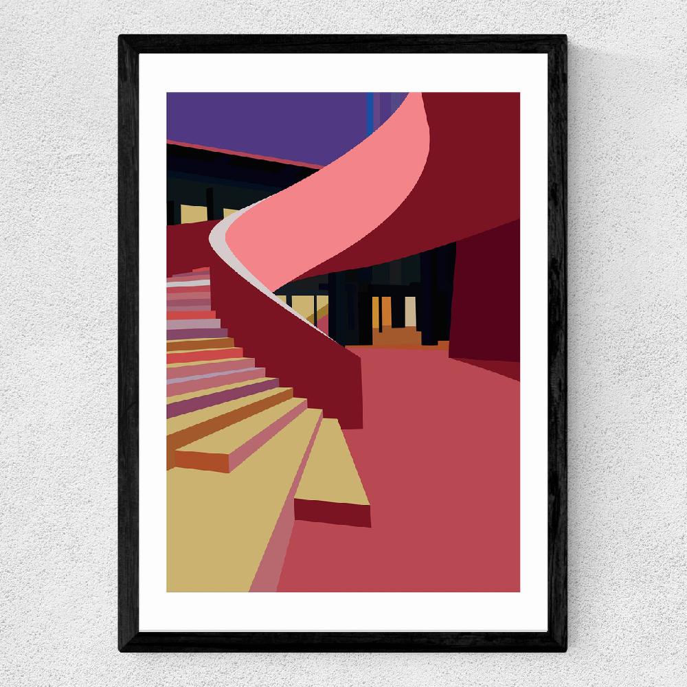 East End Prints Tate Modern Stairs By Oshe POP