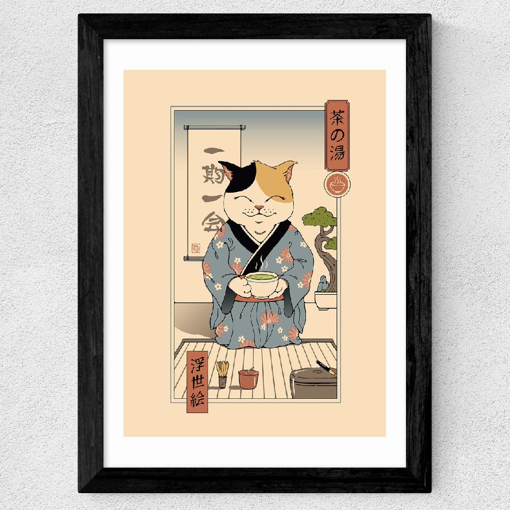 East End Prints Tea Cat Ceremony