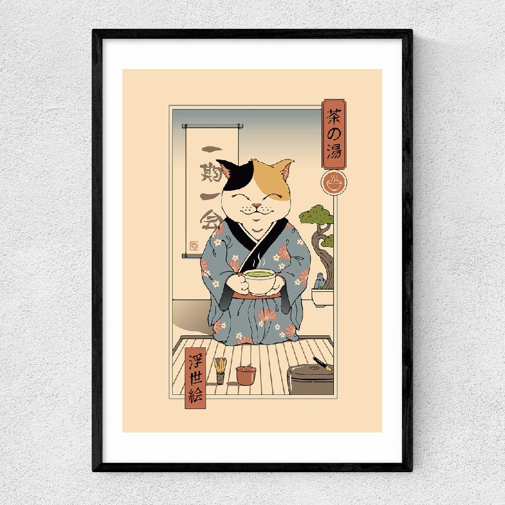 east end prints Tea Cat Ceremony