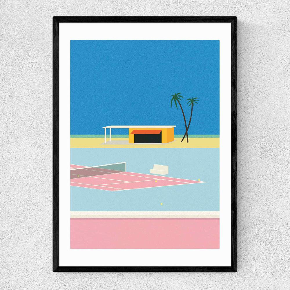 east end prints Tennis By The Beach