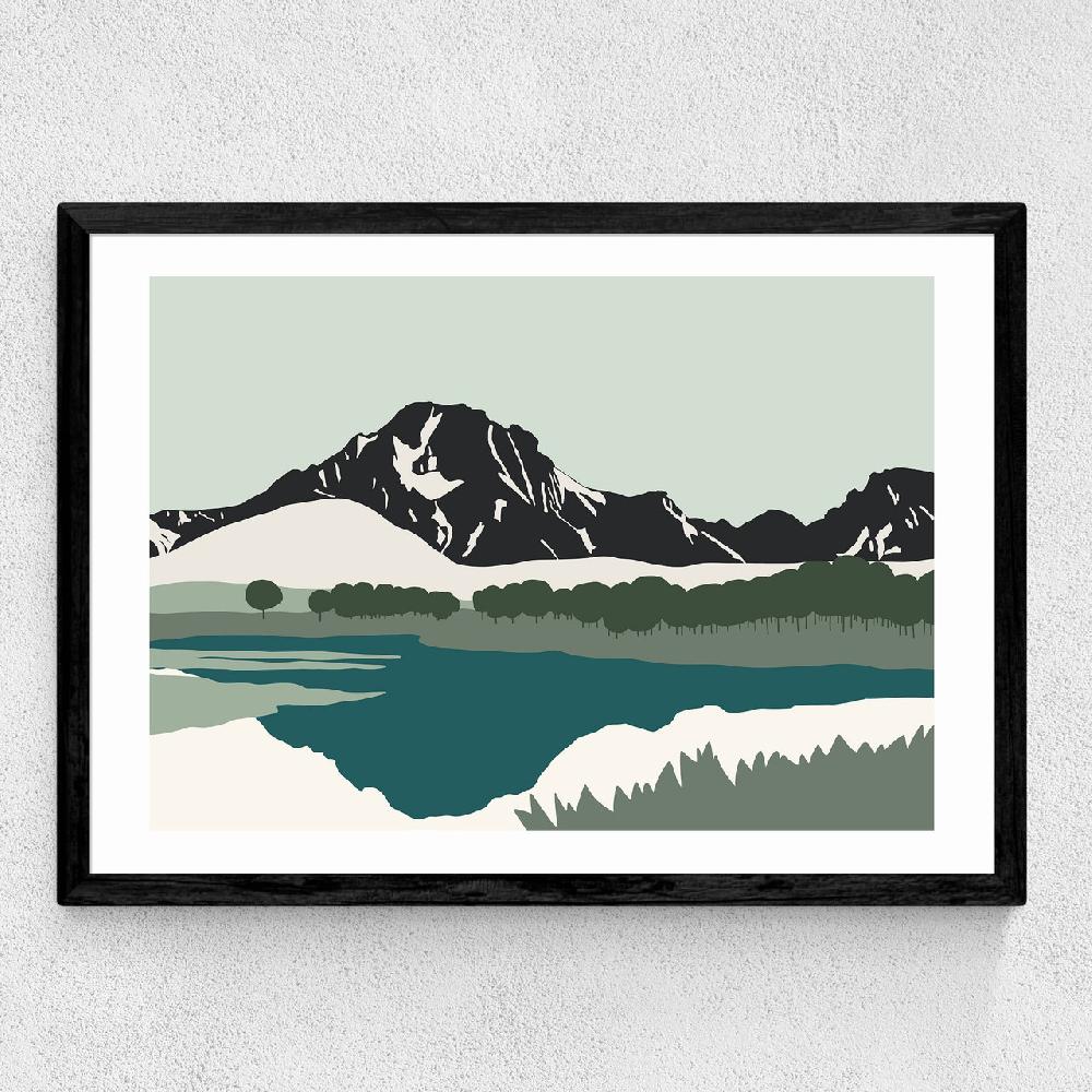 East End Prints Tetons Mount Moran