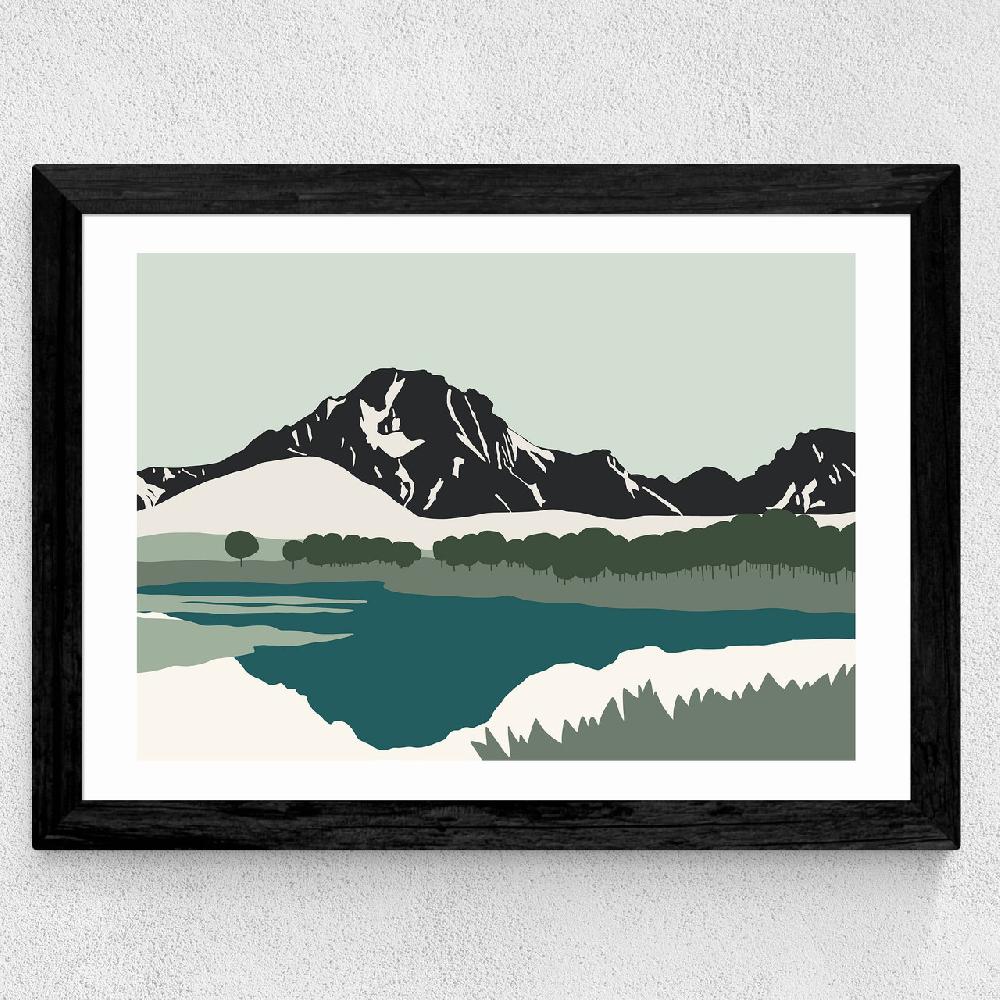 East End Prints Tetons Mount Moran