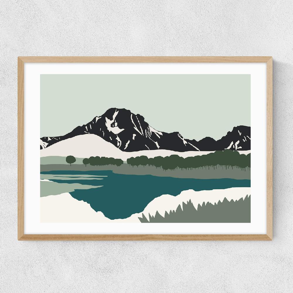 East End Prints Tetons Mount Moran
