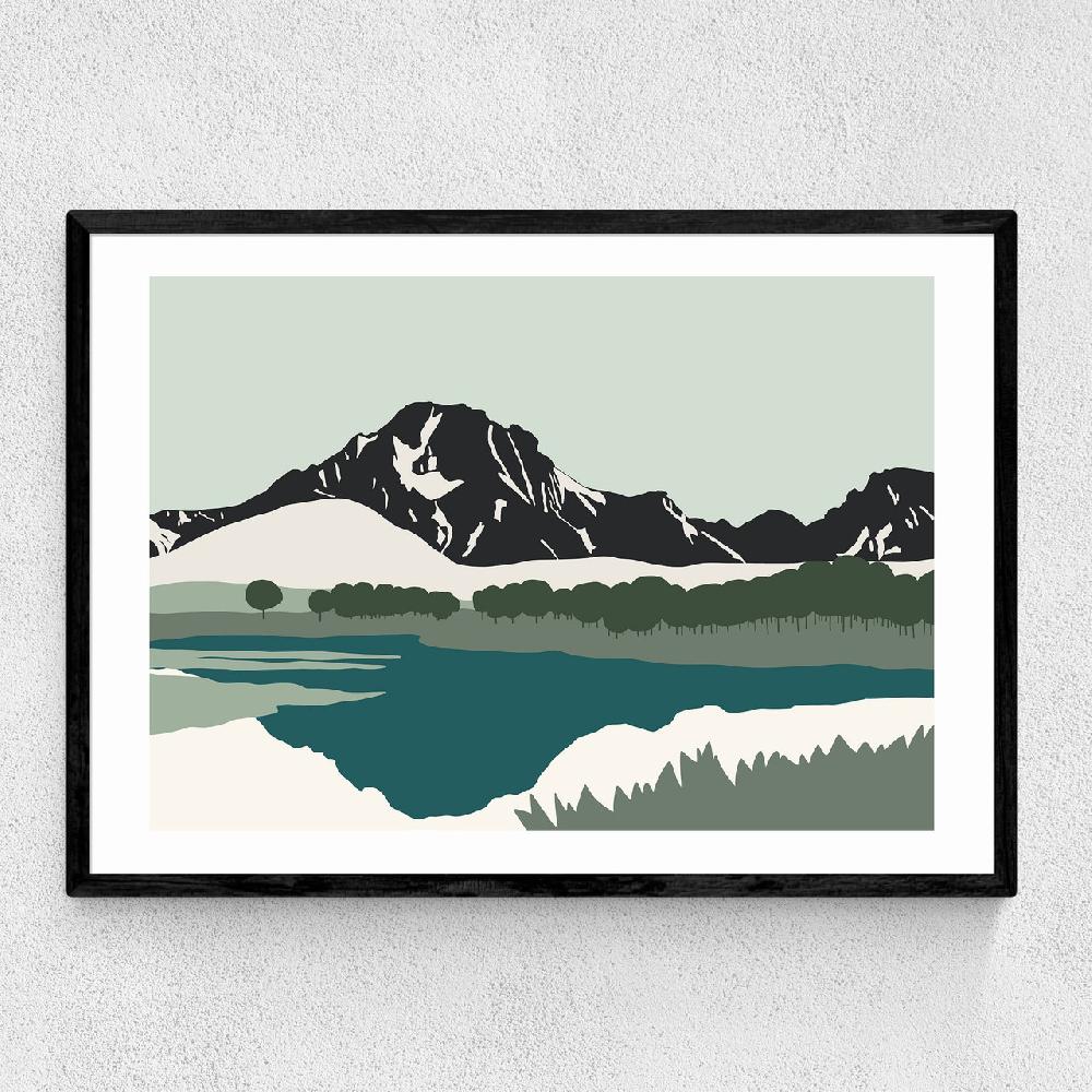 east end prints Tetons Mount Moran