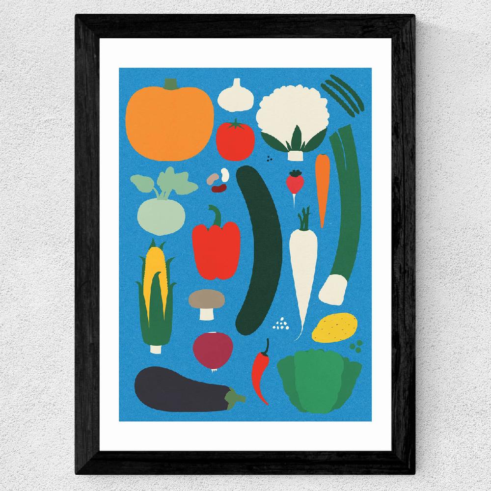 East End Prints Thanksgiving Blue