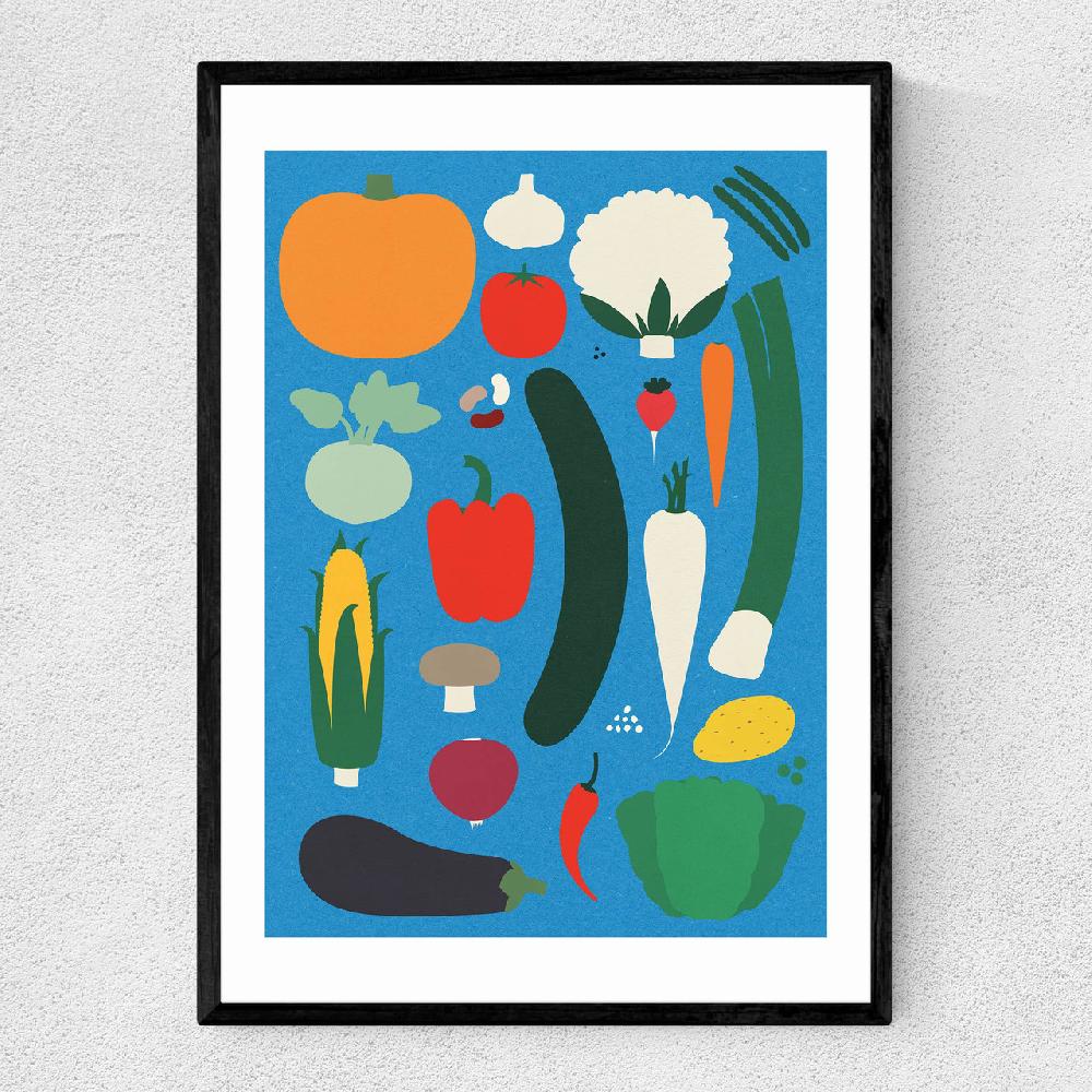 east end prints Thanksgiving Blue