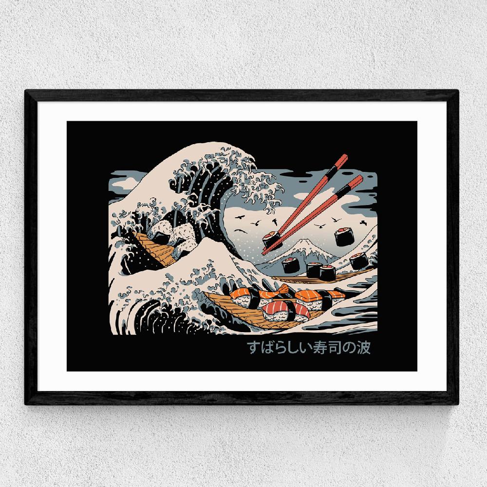 East End Prints The Great Sushi Wave