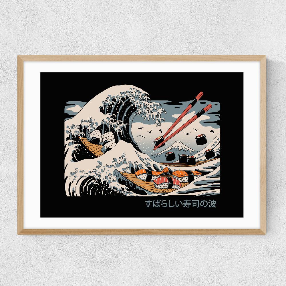 East End Prints The Great Sushi Wave