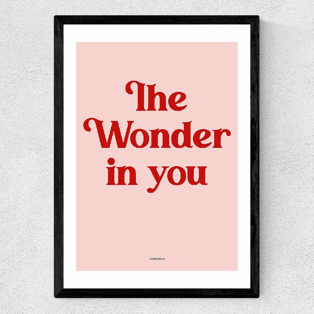 East End Prints The Wonder In You Pink