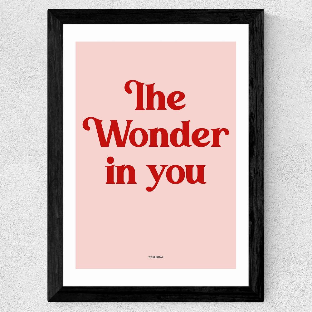 East End Prints The Wonder In You Pink