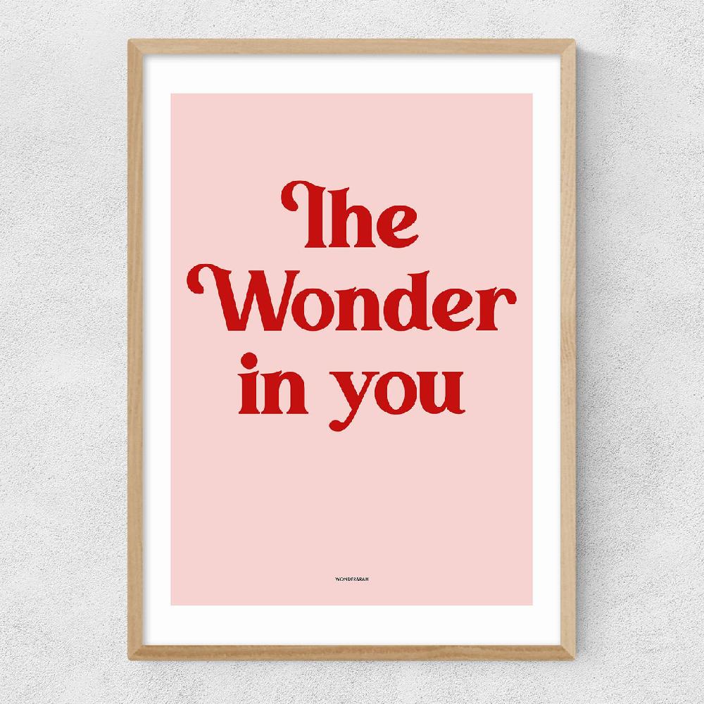 East End Prints The Wonder In You Pink