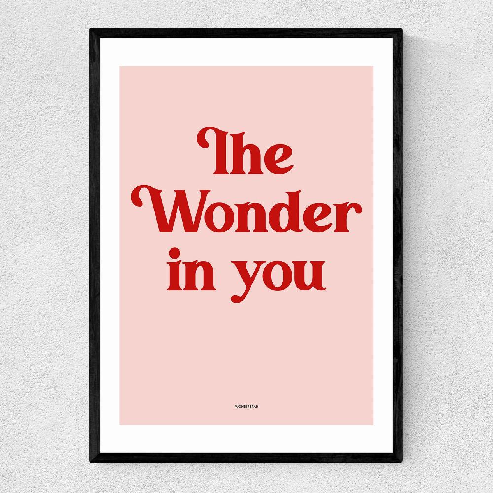 east end prints The Wonder In You Pink