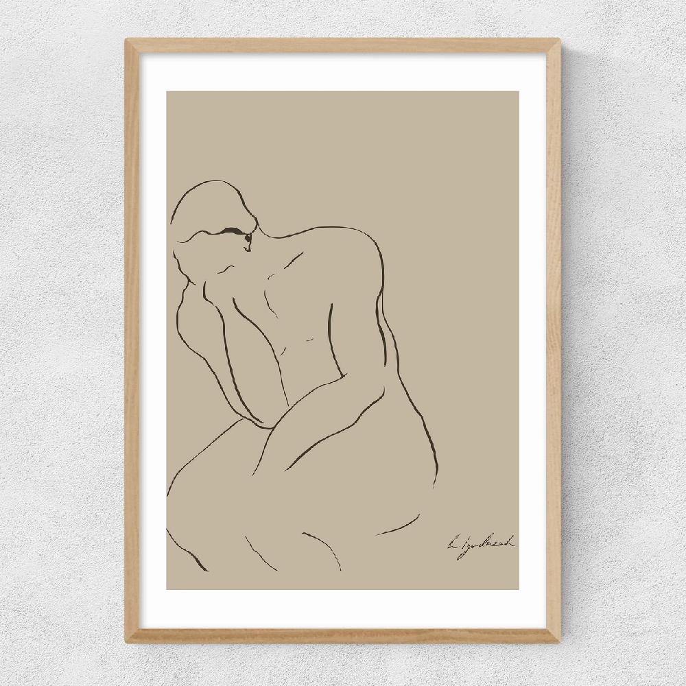 East End Prints Thinking Man