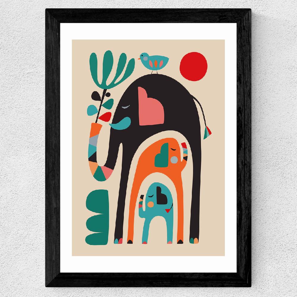 East End Prints Three Elephants