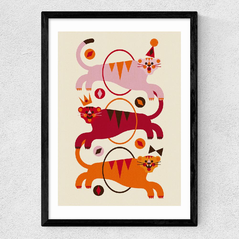 East End Prints Three Tigers