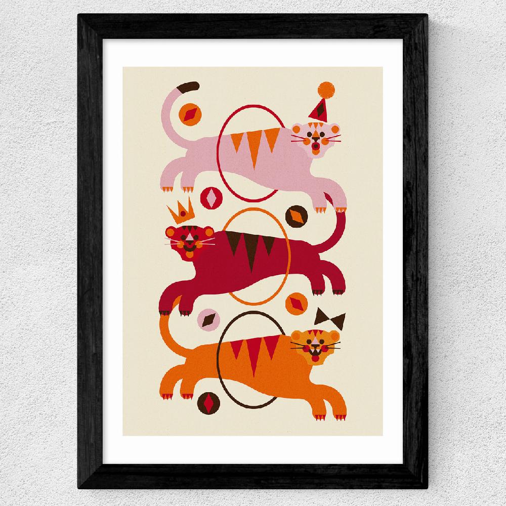 East End Prints Three Tigers