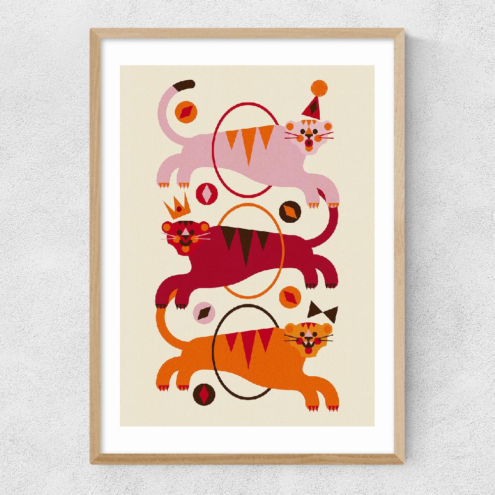 East End Prints Three Tigers