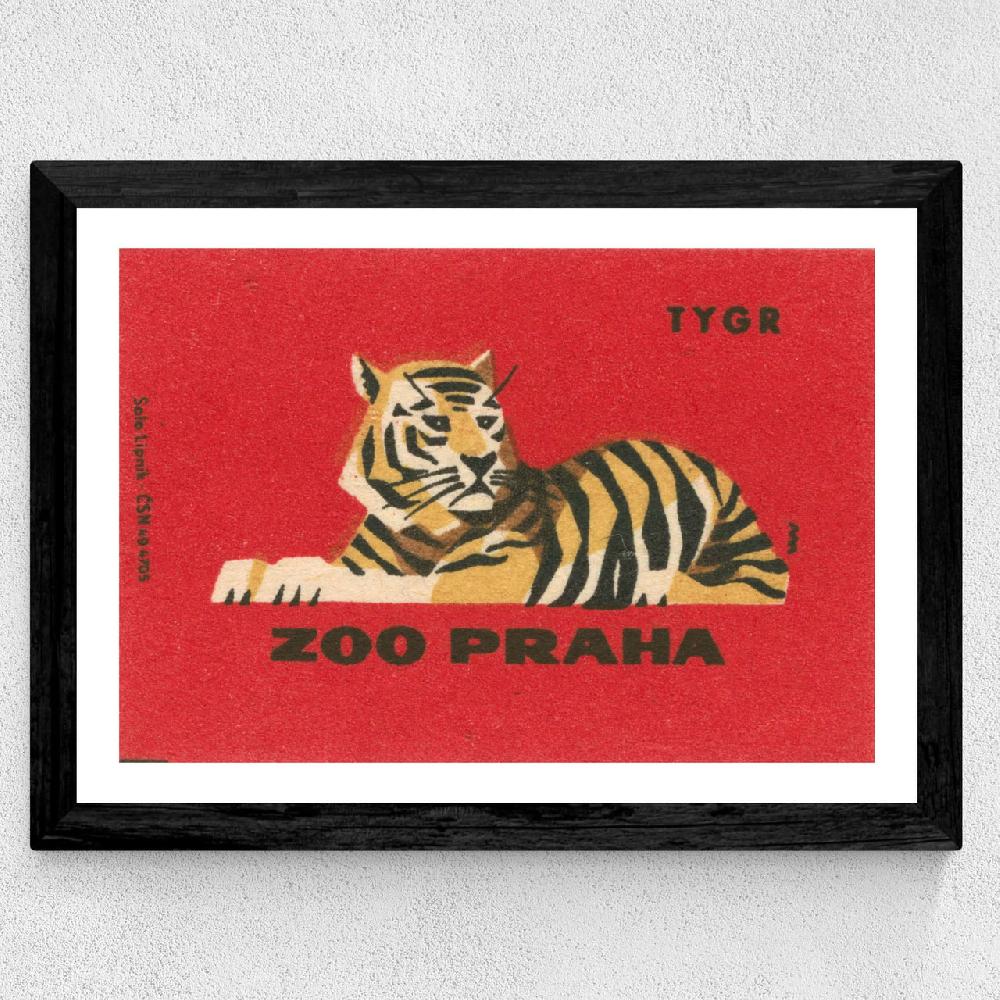 East End Prints Tiger Matchbox