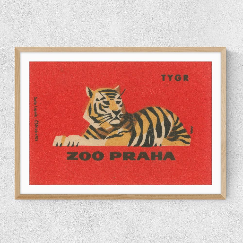 East End Prints Tiger Matchbox
