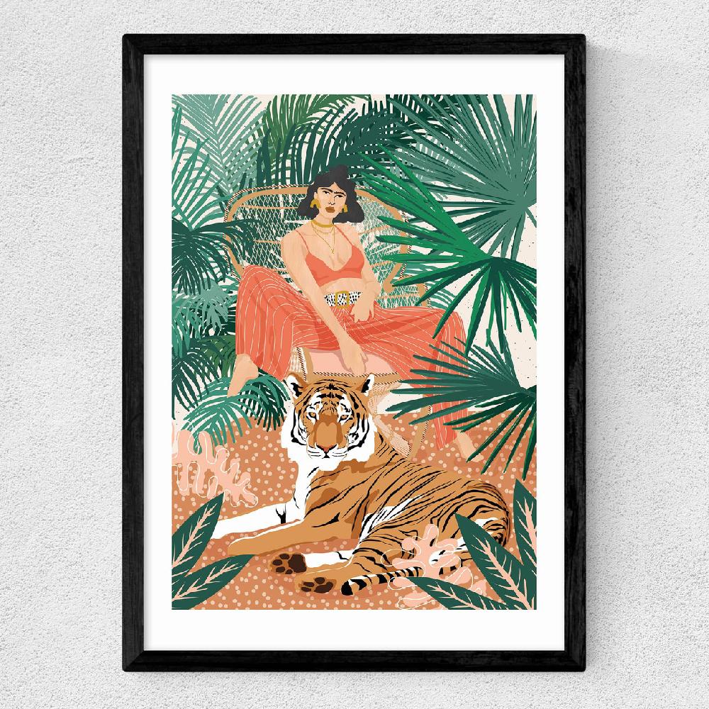 East End Prints Tiger Woman