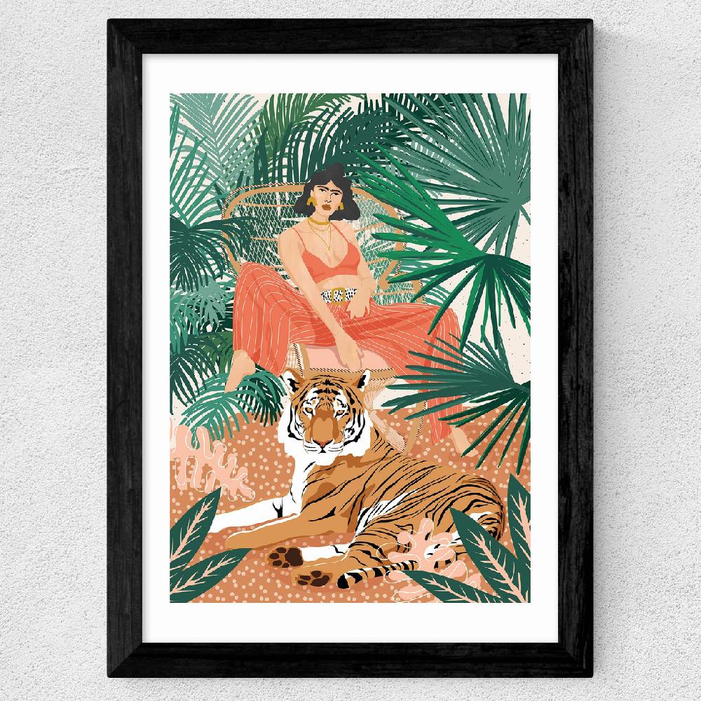 East End Prints Tiger Woman