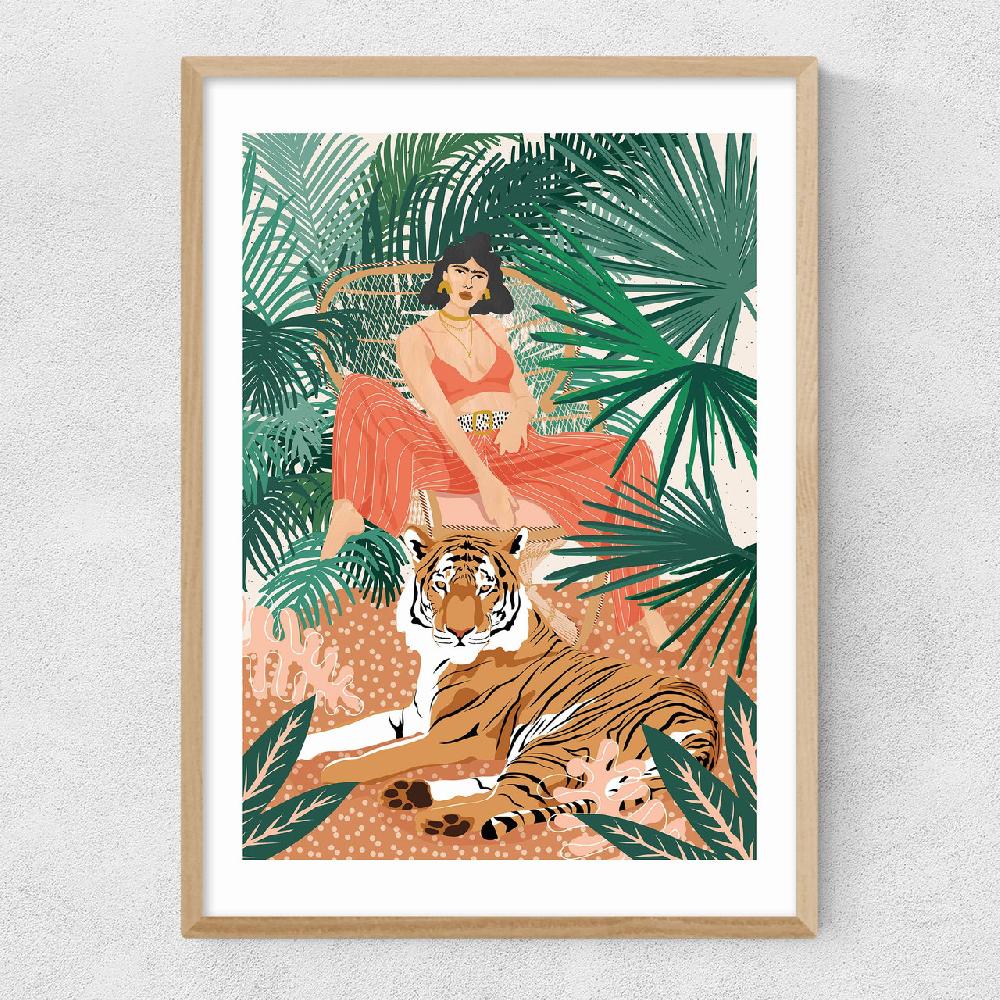 East End Prints Tiger Woman