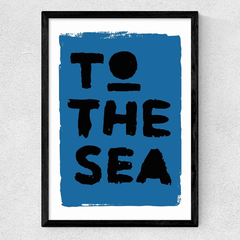East End Prints To The Sea (Blue)