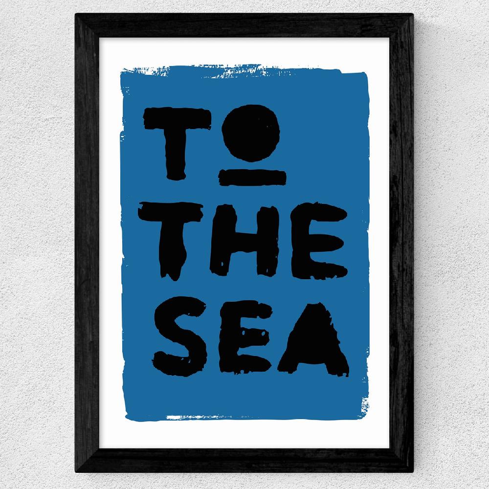 East End Prints To The Sea (Blue)