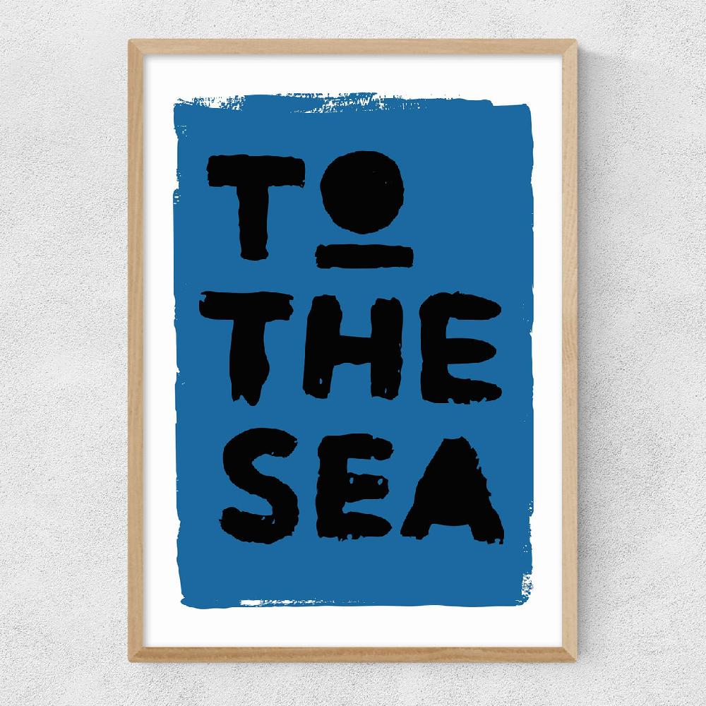East End Prints To The Sea (Blue)