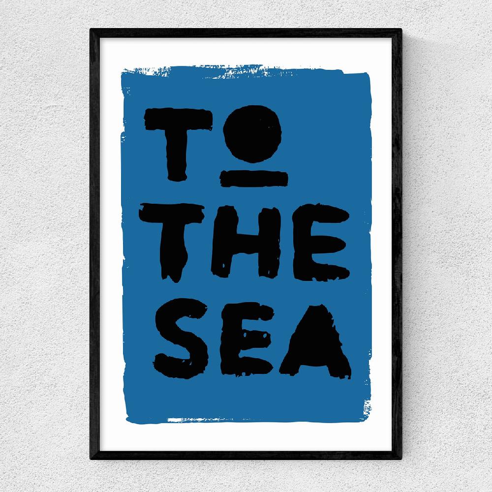 east end prints To The Sea (Blue)