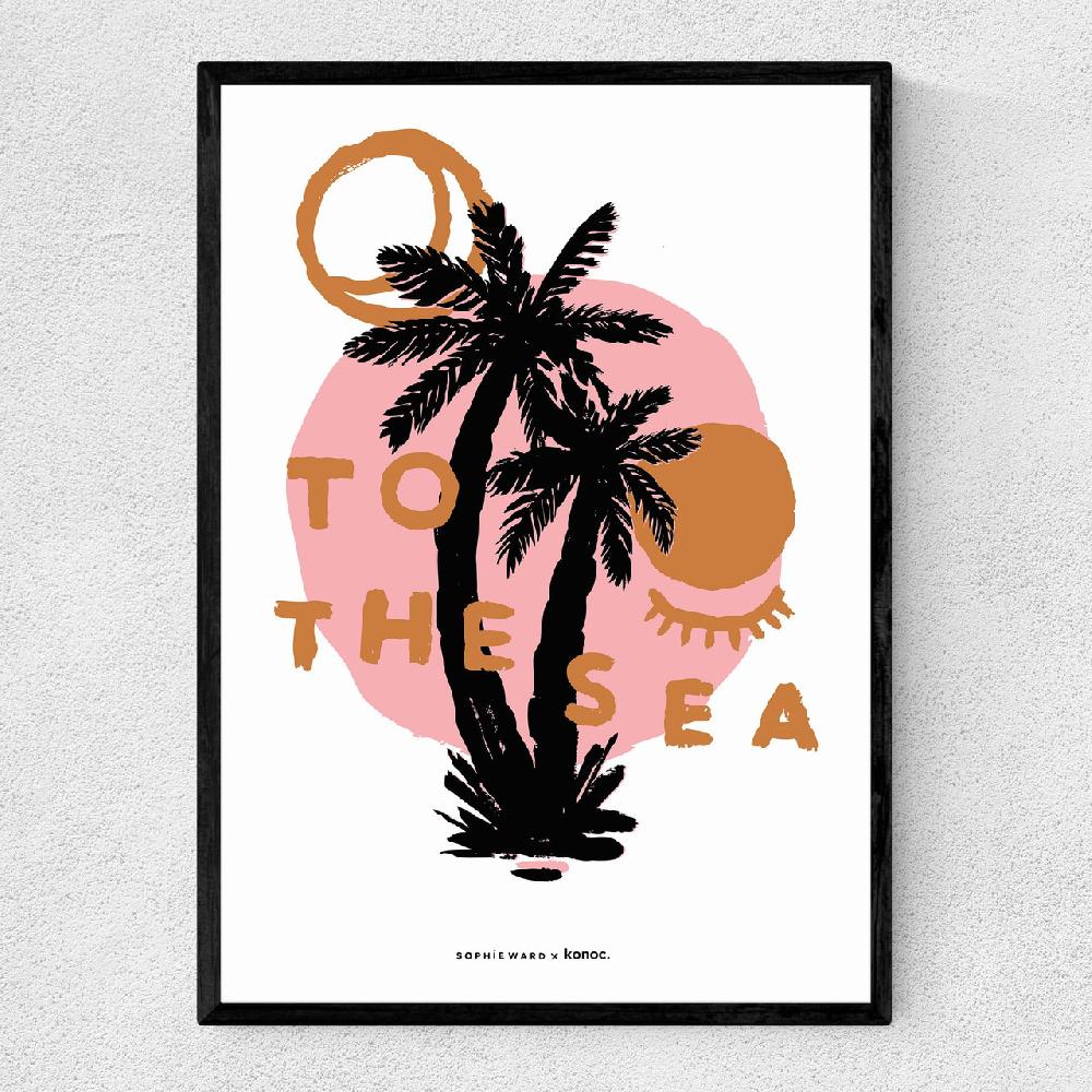 east end prints To The Sea Palm Tree Palm Tree