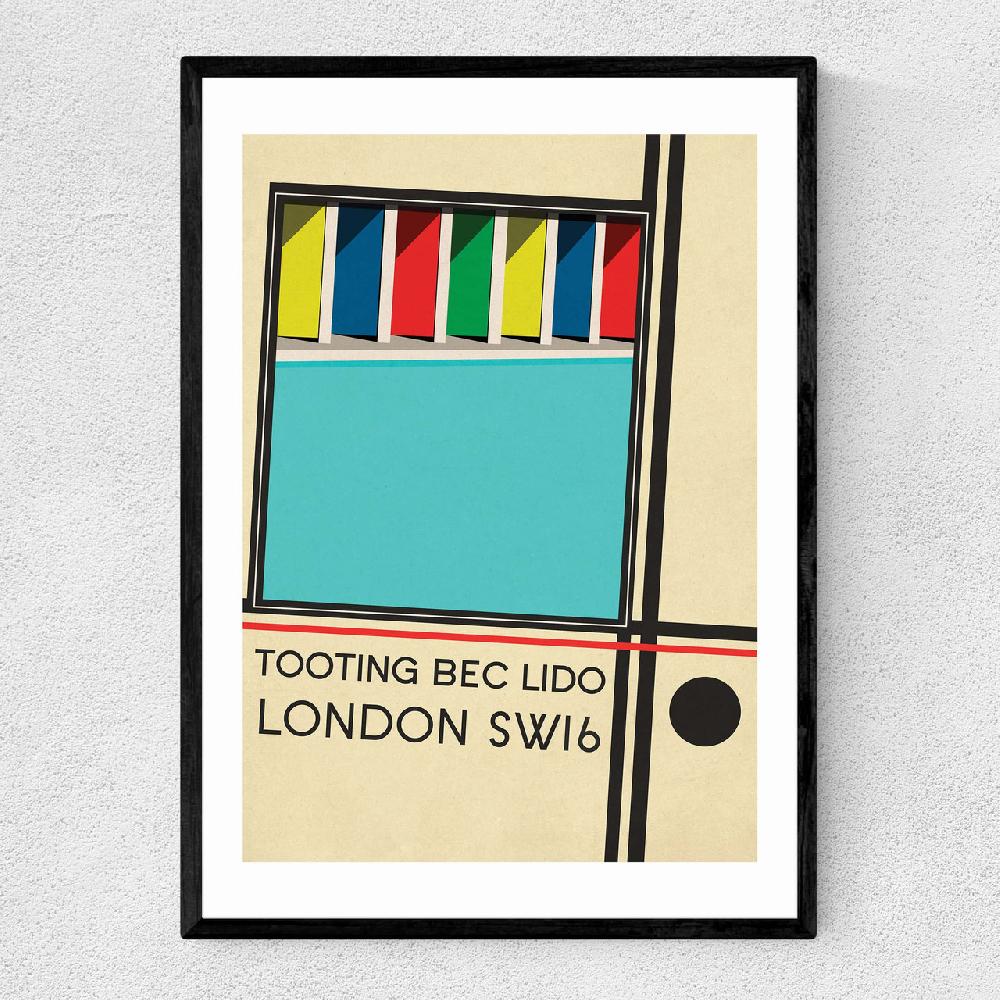 east end prints Tooting Bec Lido