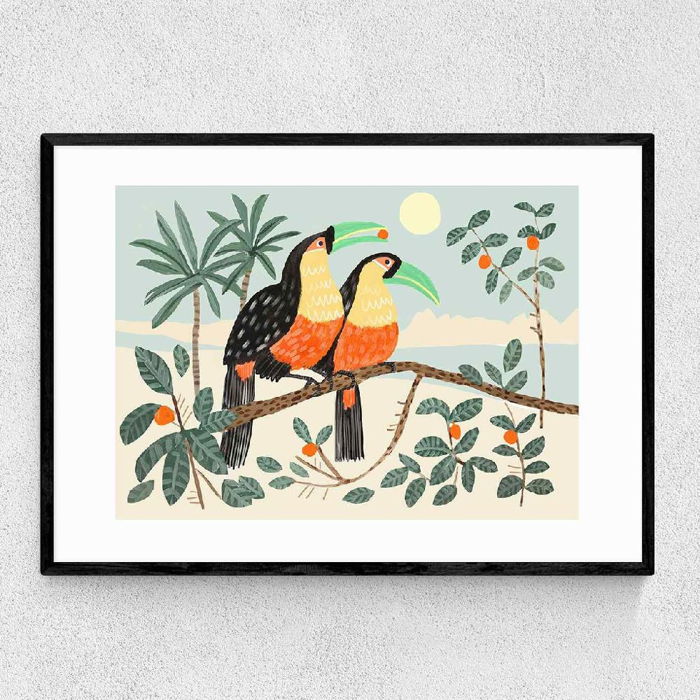 east end prints Toucans by Darcie Olley