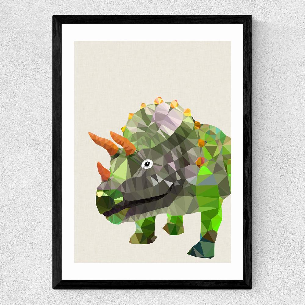 East End Prints Triceratops