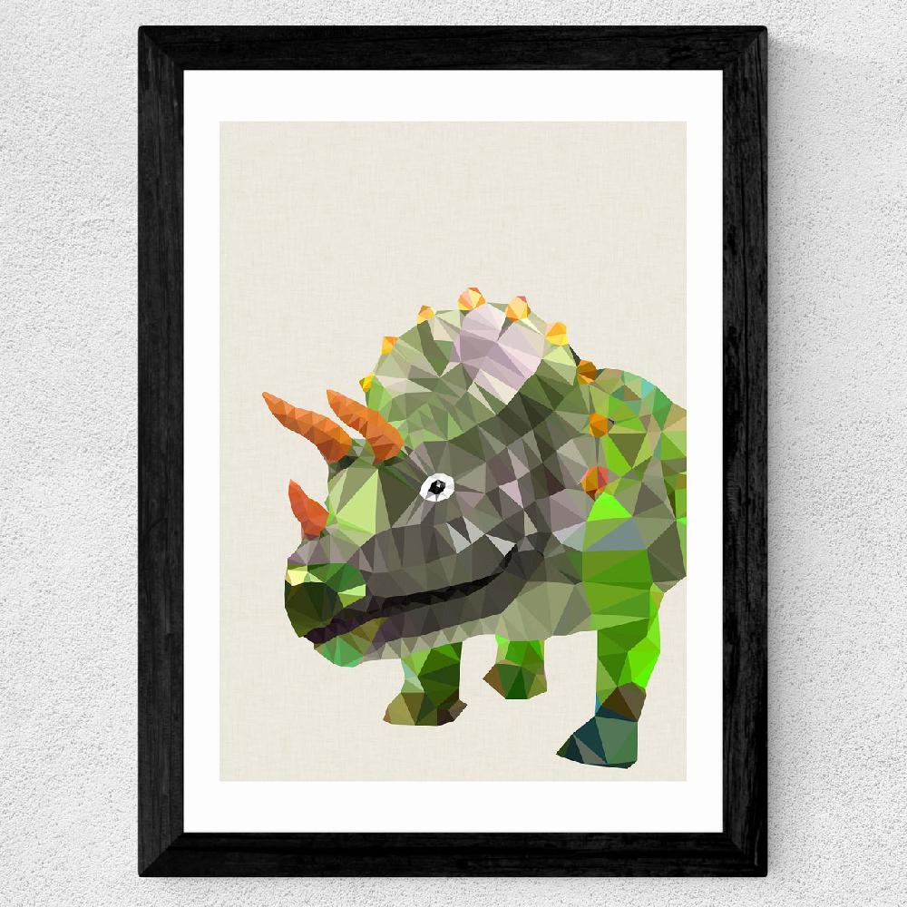 East End Prints Triceratops