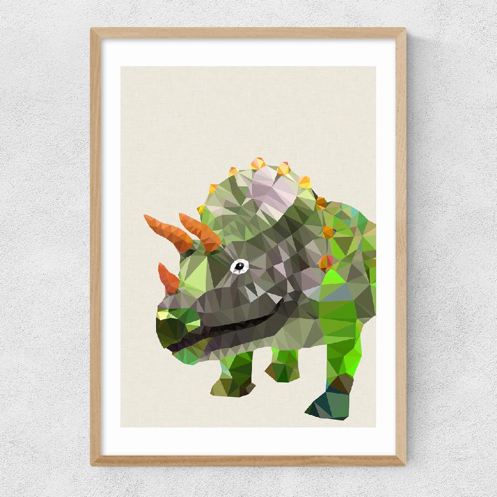 East End Prints Triceratops