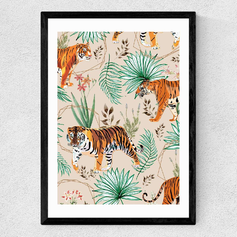 East End Prints Tropical & Tigers