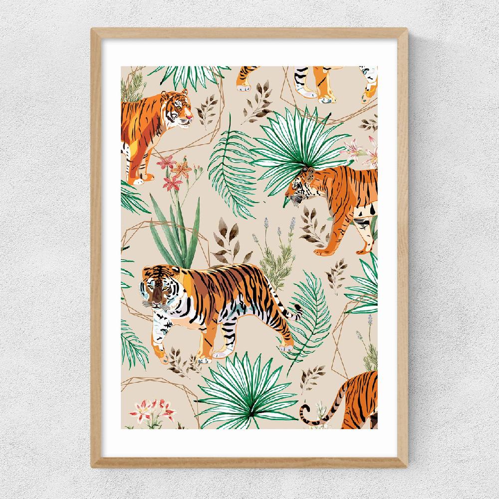 East End Prints Tropical & Tigers