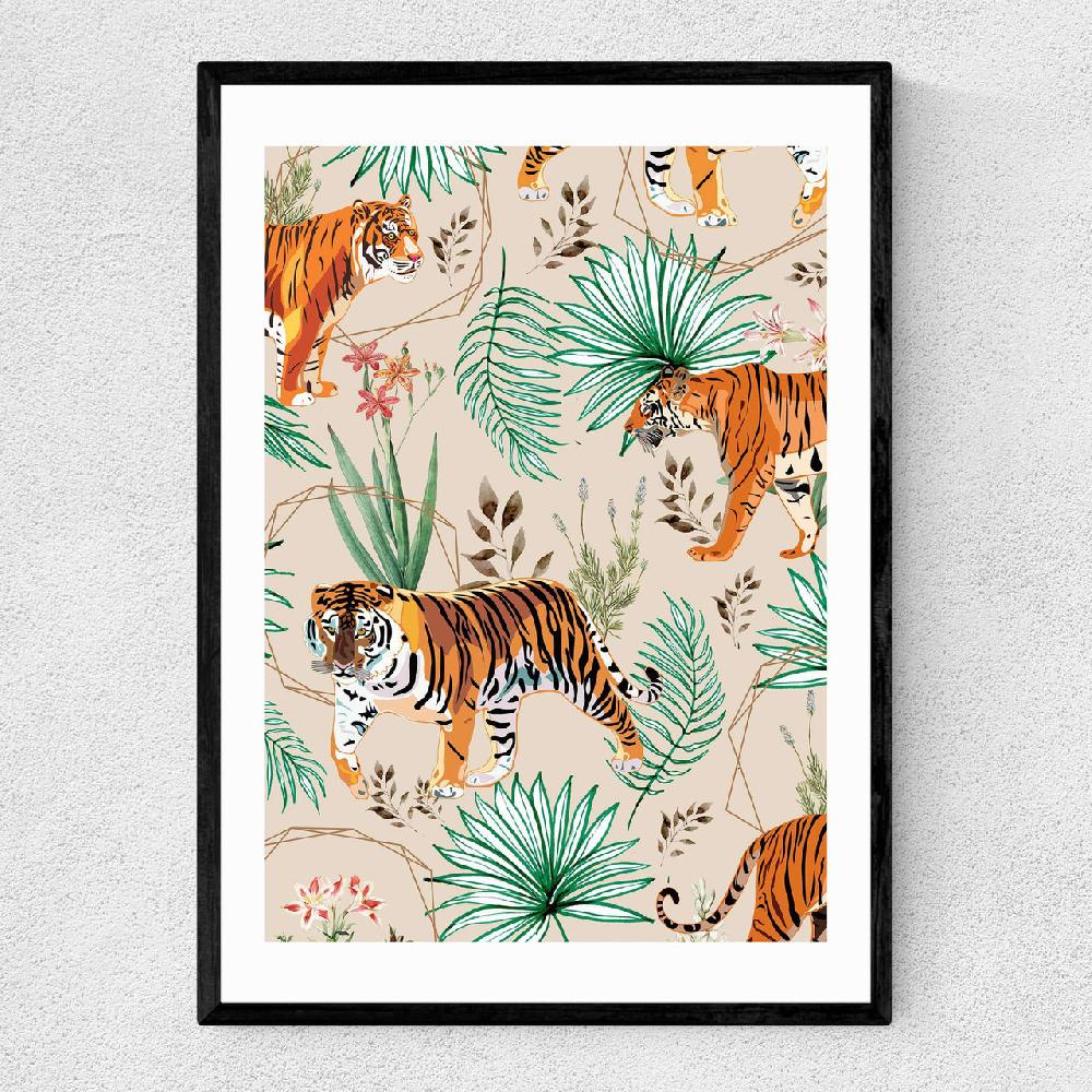 east end prints Tropical & Tigers